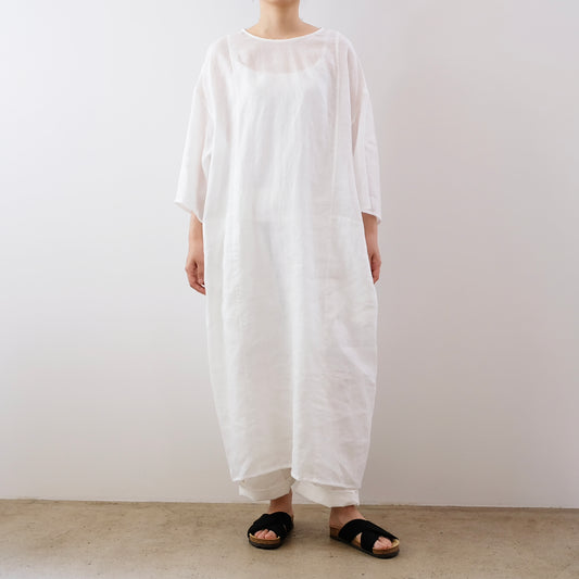 French Linen Boat Neck Dress