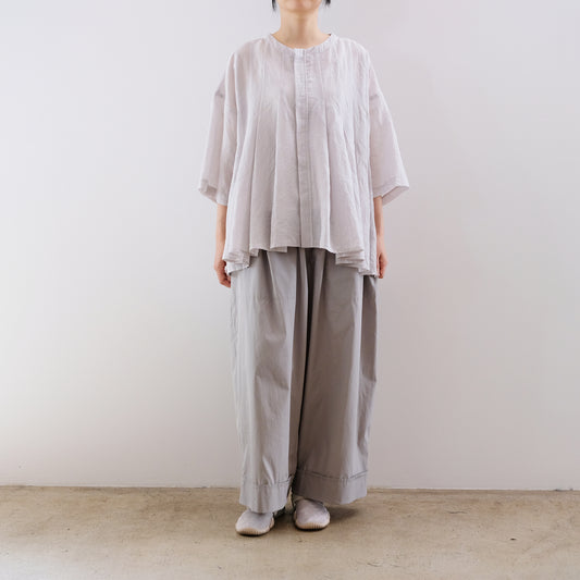 Silk Cotton Lawn Tuck Blouse