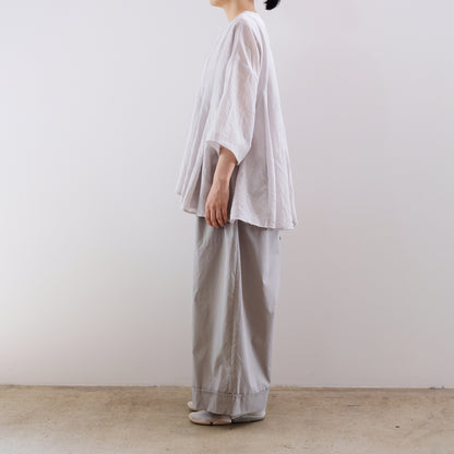 Silk Cotton Lawn Tuck Blouse