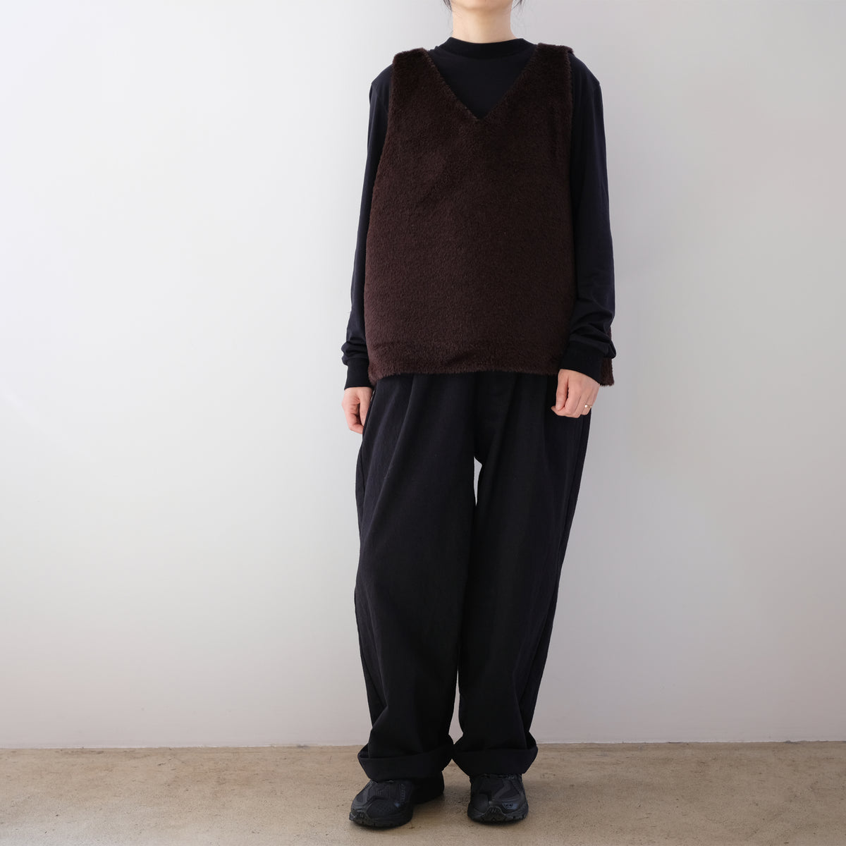 Alpaca Wool V-Neck Vest