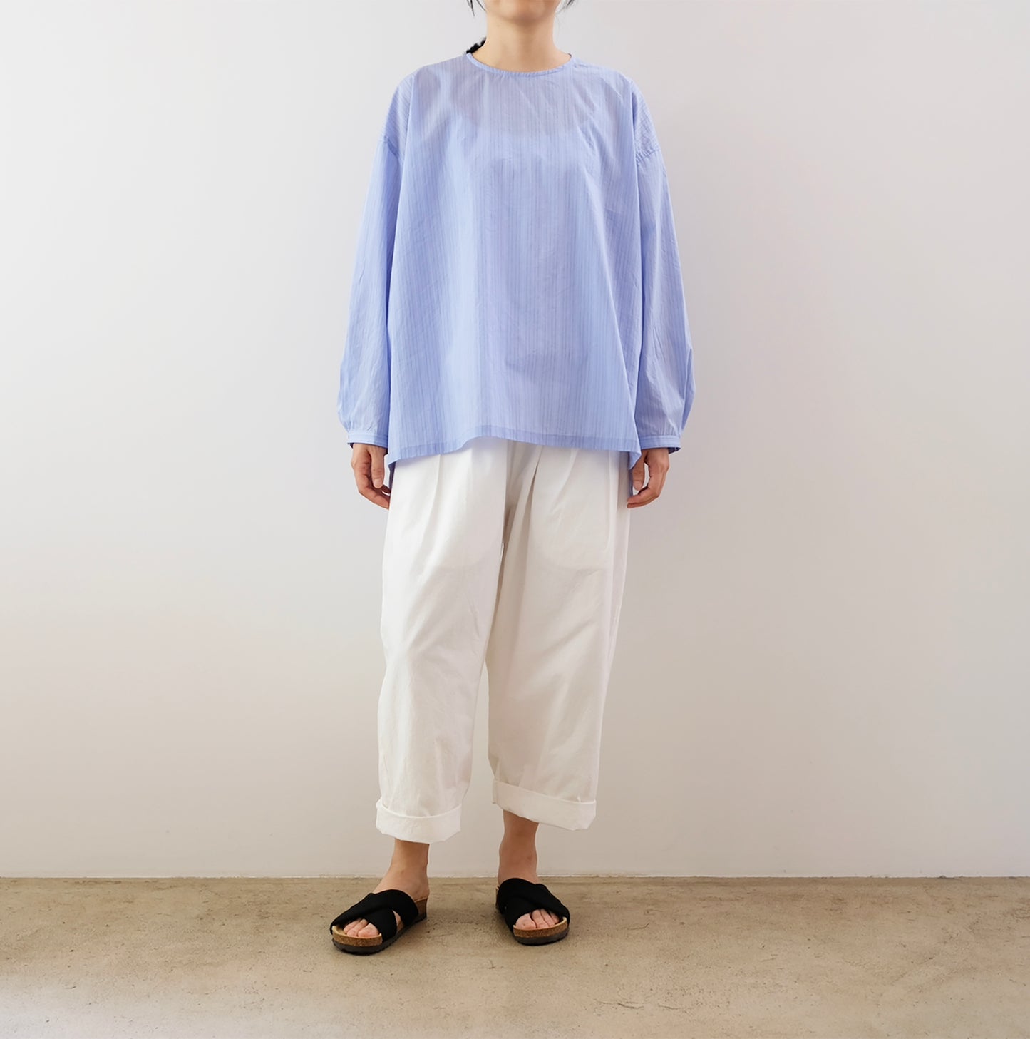 Back-Striped Pullover