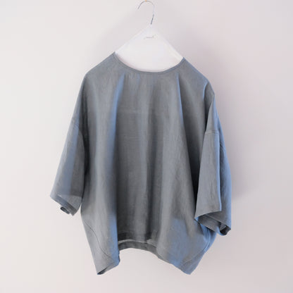 French Linen Wide Pullover Blouse