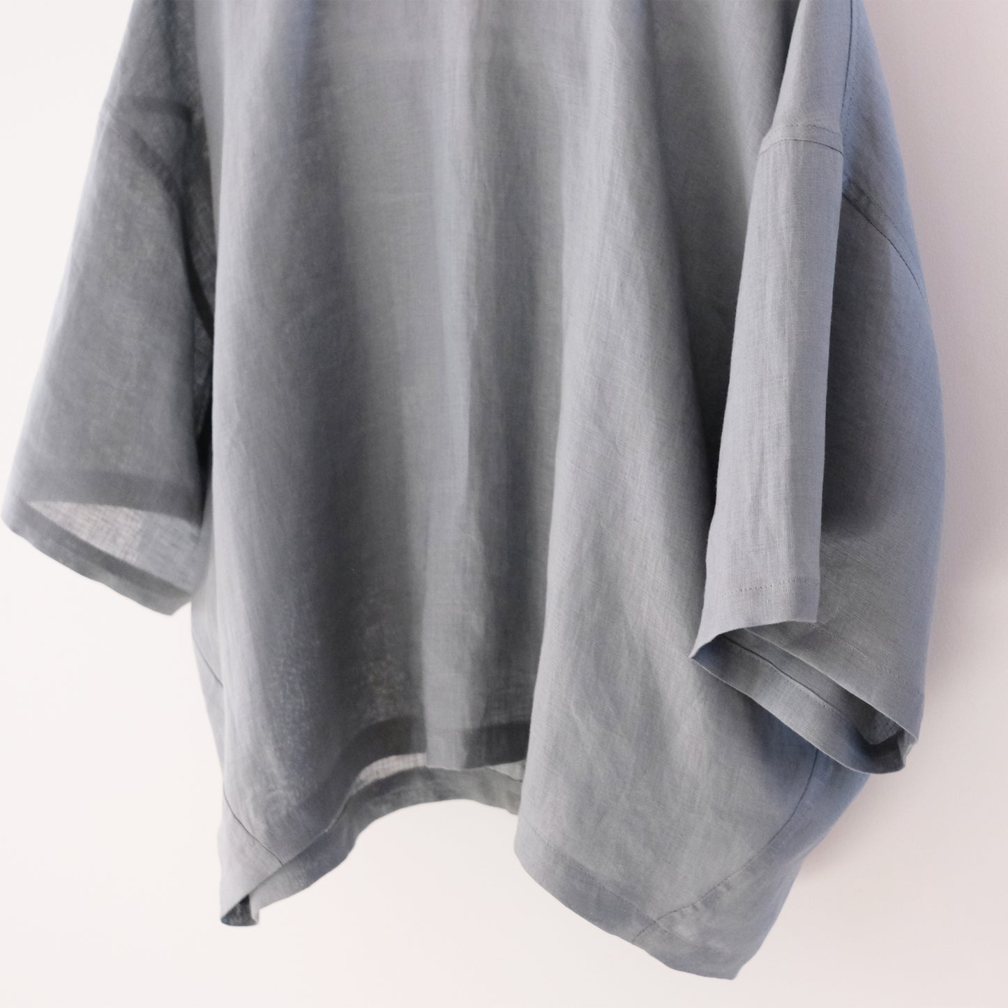 French Linen Wide Pullover Blouse