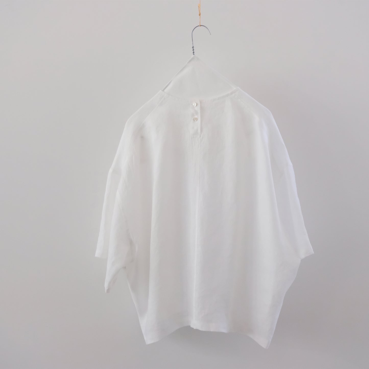 French Linen Wide Pullover Blouse