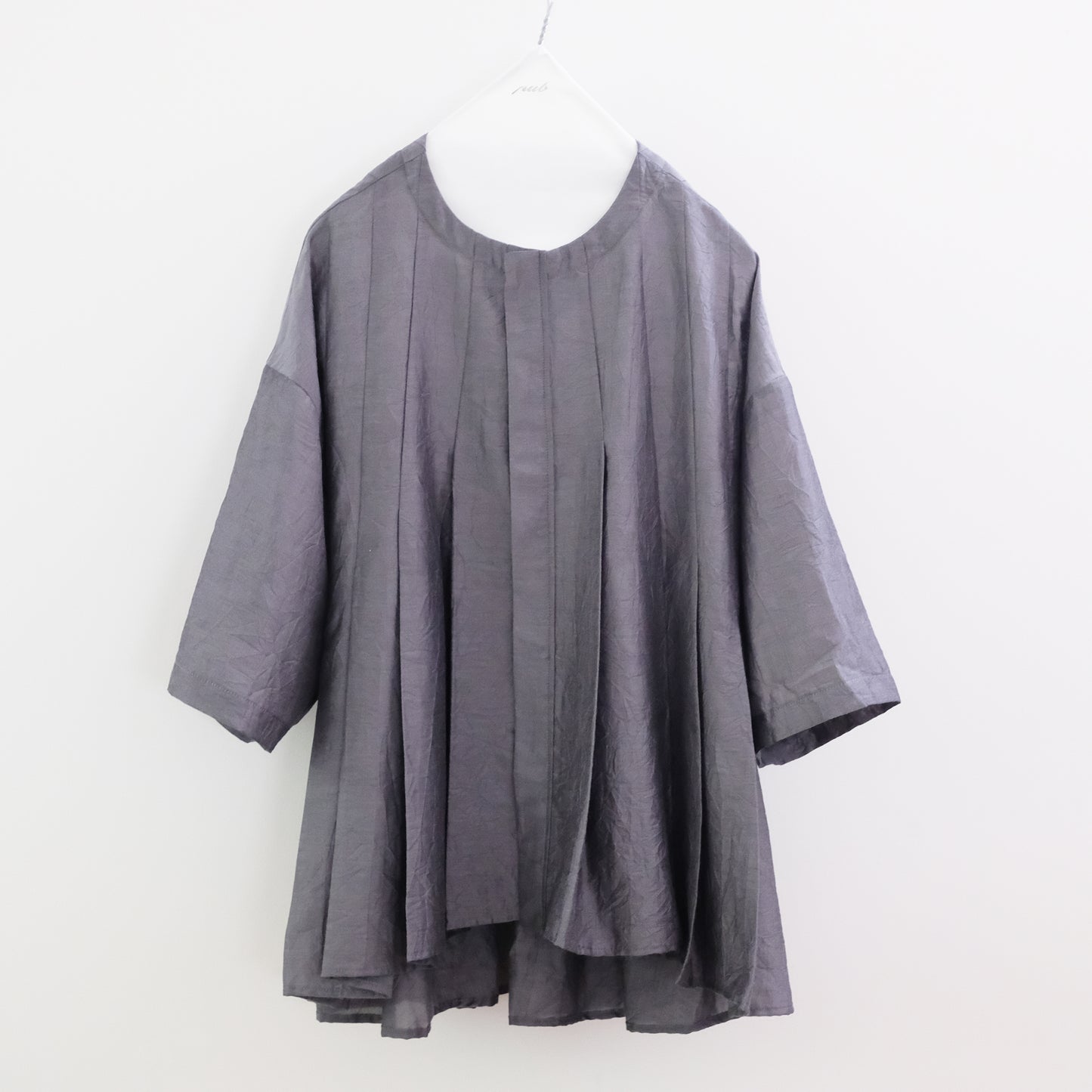Silk Cotton Lawn Tuck Blouse