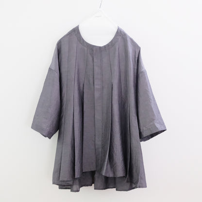 Silk Cotton Lawn Tuck Blouse