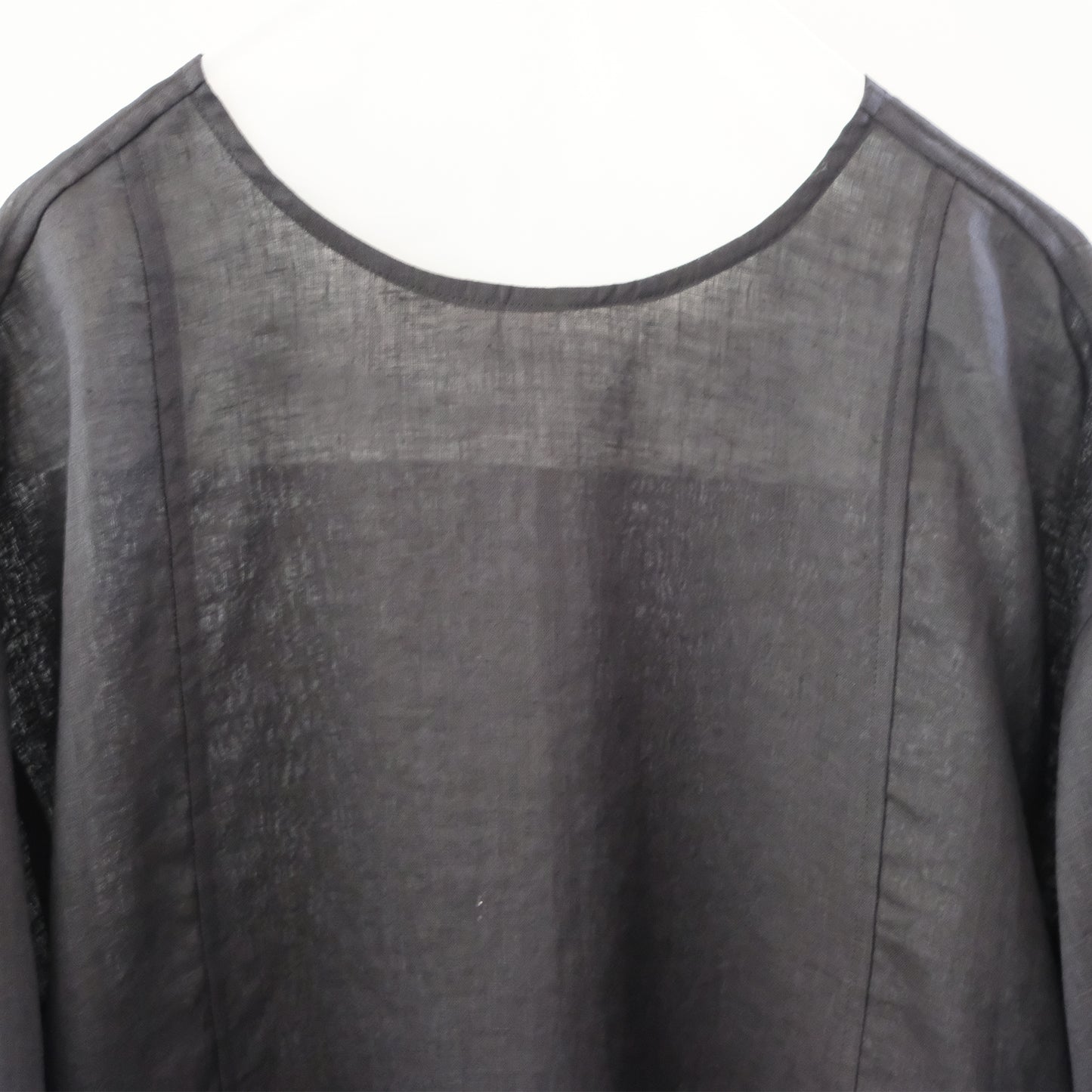 French Linen Boat Neck Dress