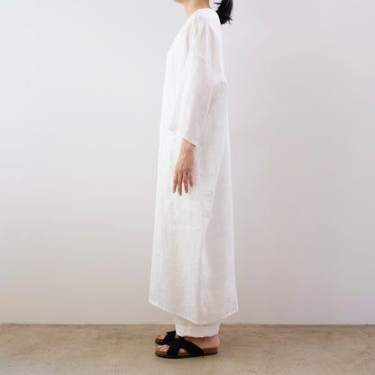 French Linen Boat Neck Dress