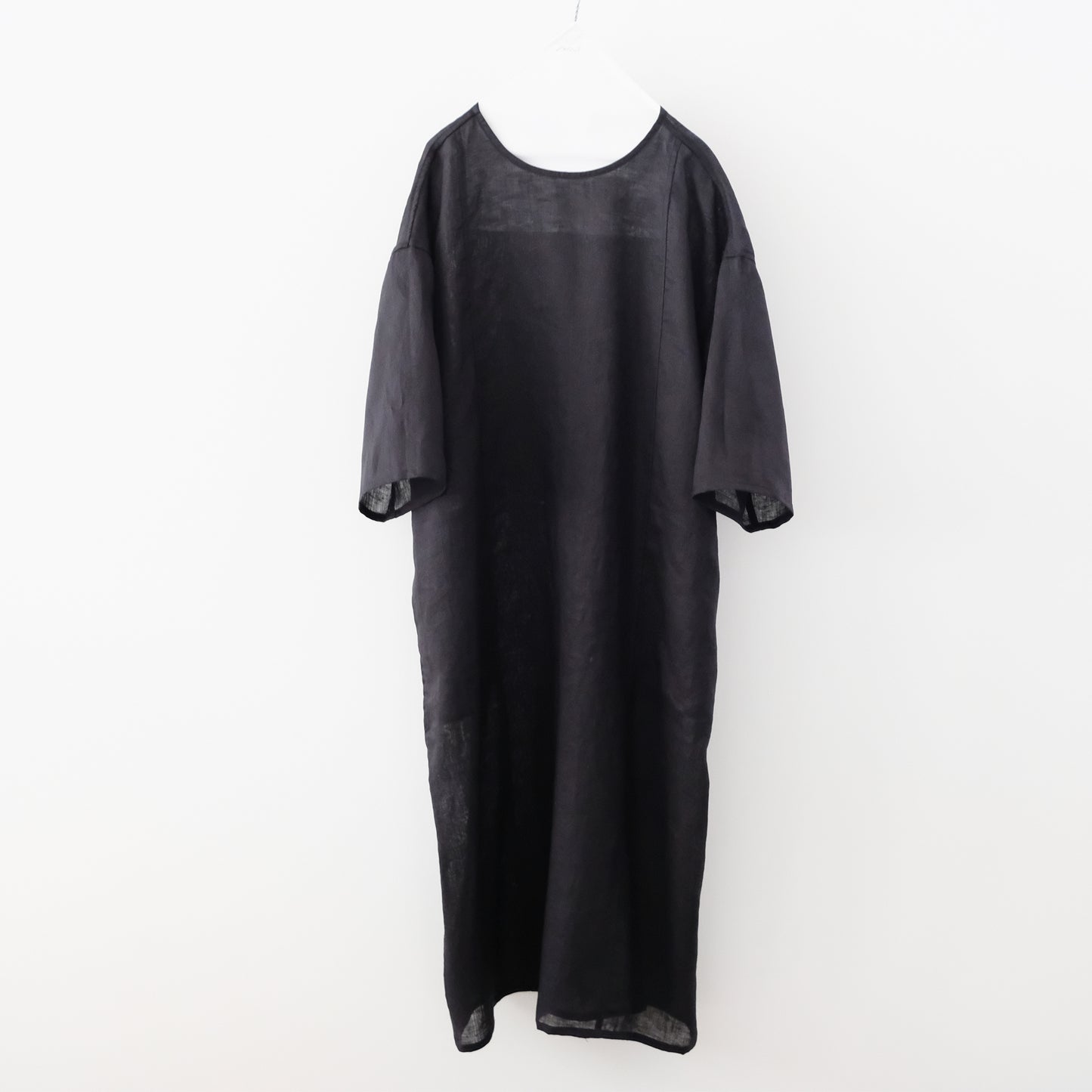 French Linen Boat Neck Dress