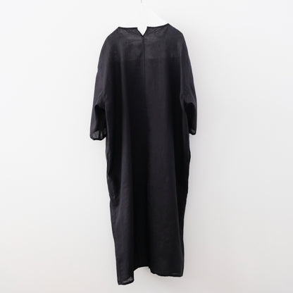 French Linen Boat Neck Dress
