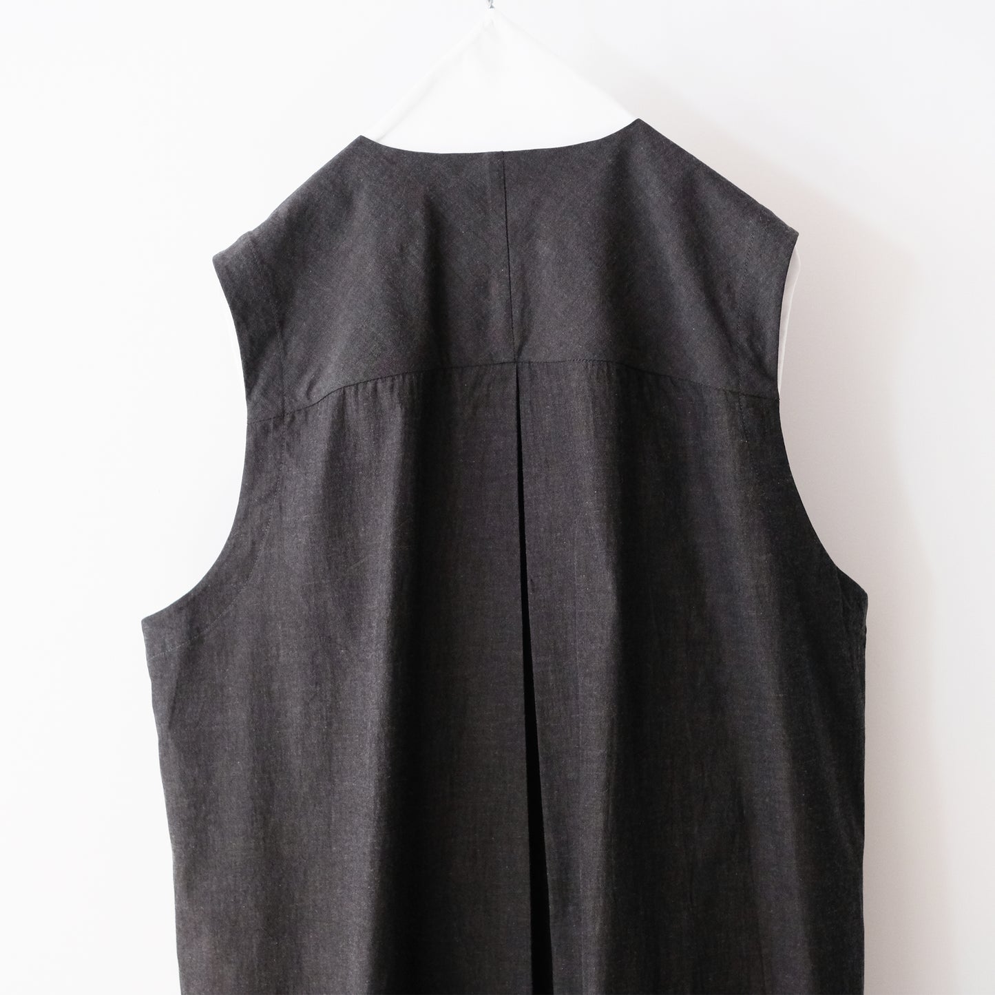 Organic Cotton Linen V-Neck Long Dress