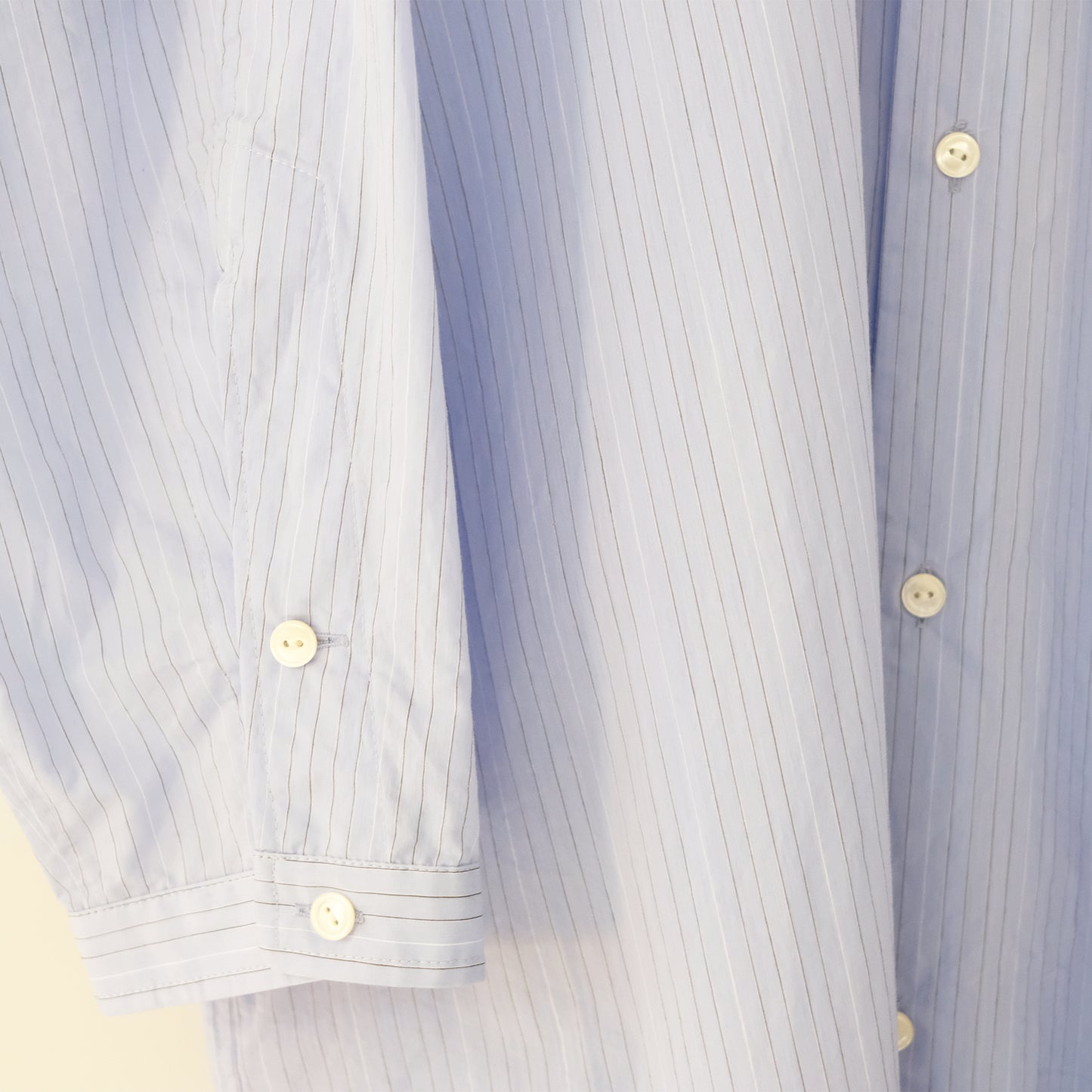 Band collar long shirt dress