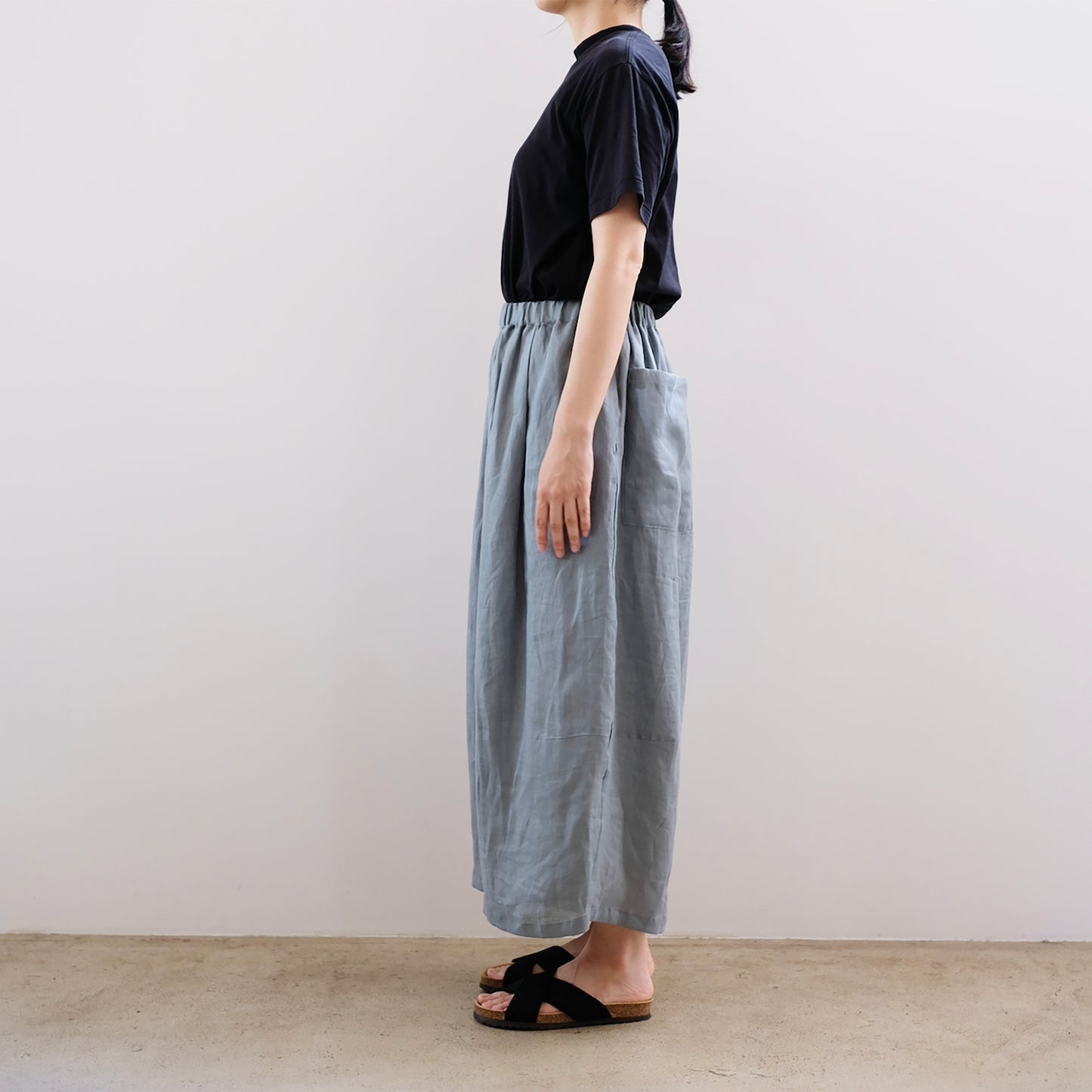 Linen Wide Easy Pants