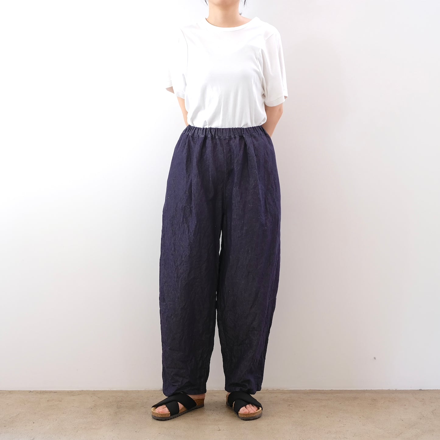 Cotton Linen Denim Easy Pants