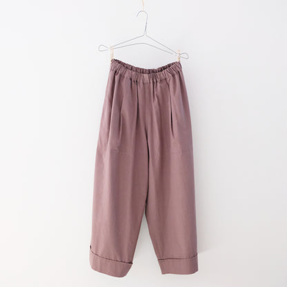 Cotton Wide-Leg Easy Pants