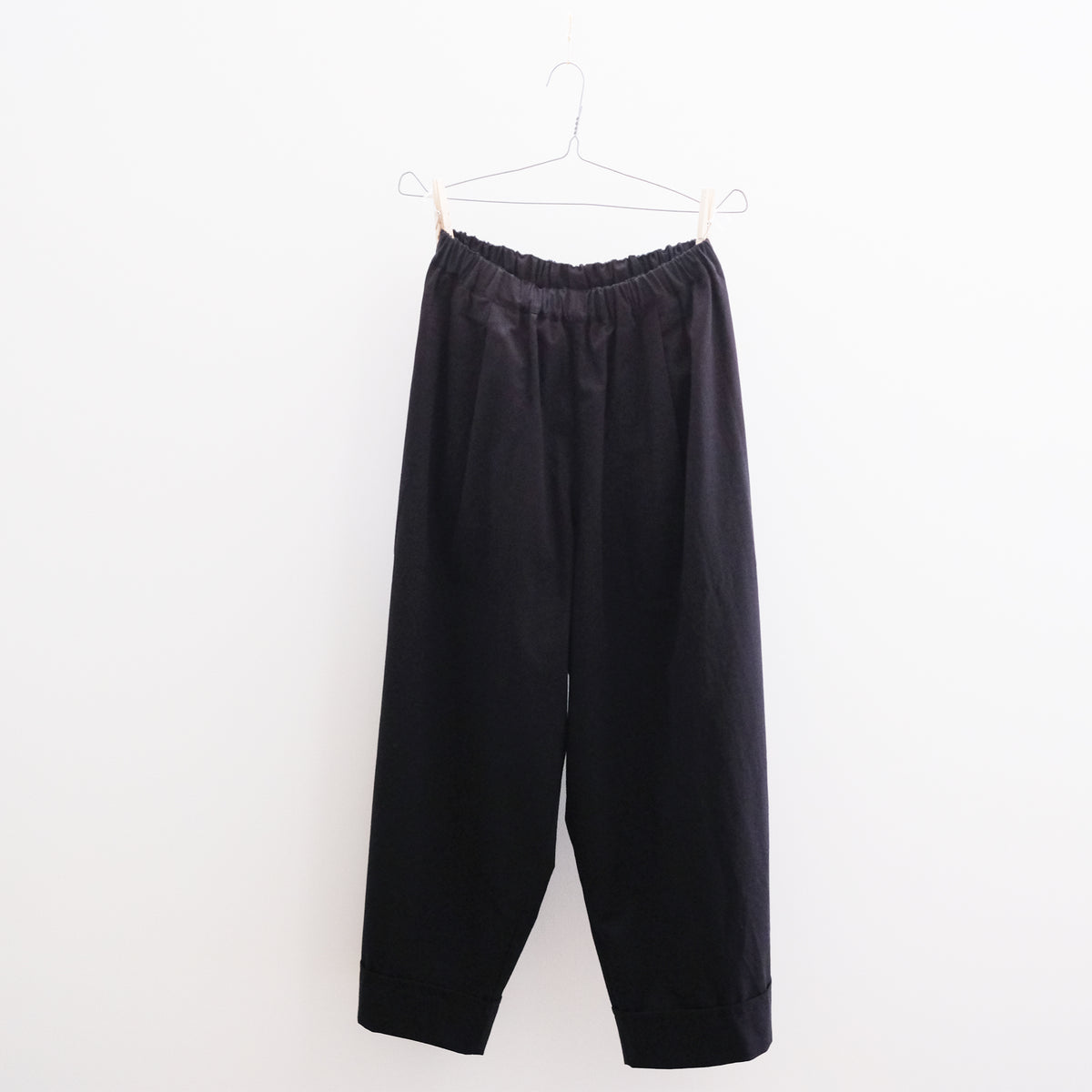 Cotton Wide-Leg Easy Pants
