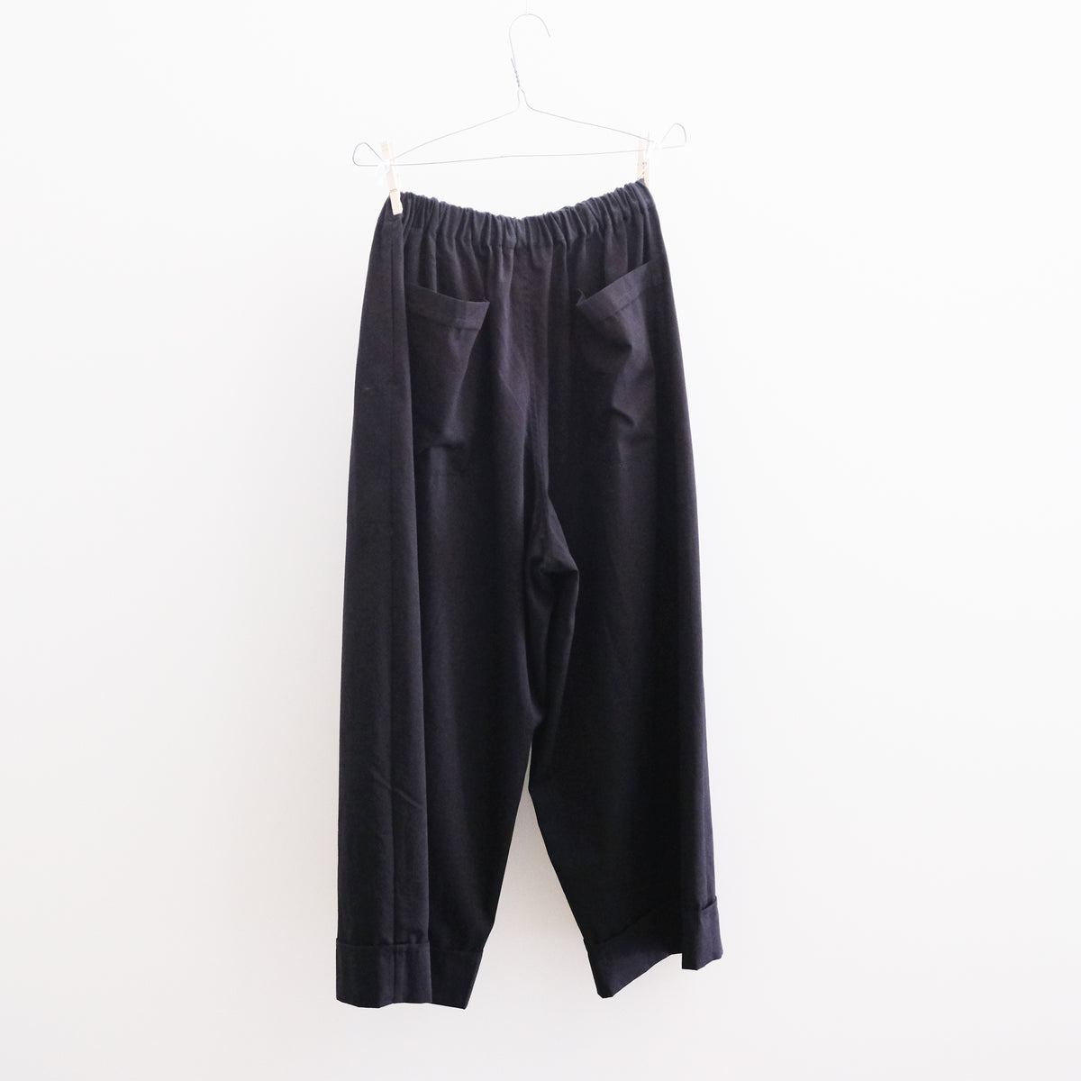 Cotton Wide-Leg Easy Pants