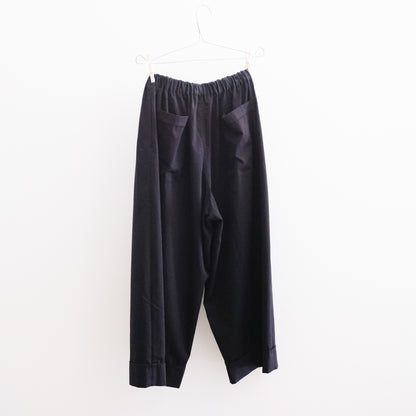 Cotton Wide-Leg Easy Pants